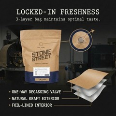 Stone Street Guatemala Antigua Gourmet Coffee, Ground, 1 16 Ounce (Pack of 1)