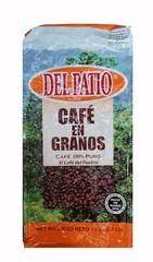 Del Patio Coffee Medium Roast Whole Beans 2.2 lb – 100% Pure Puerto Rican Coffee