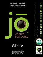 WILD JO: 12 oz, Dark French Roast Organic Coffee, Ground Coffee, Bold Strong