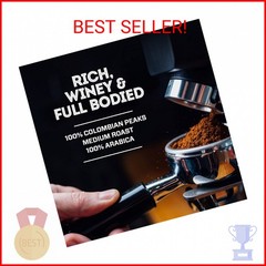 Eight O’Clock Coffee 100% Colombian Peaks, Medium Roast, Whole Bean Coffee, 38 O
