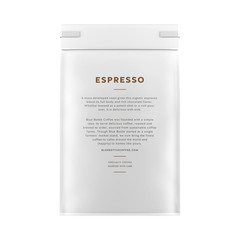 Blue Bottle Whole Bean Organic Coffee, Espresso, Dark Roast, 12 Ounce Bag (Pack