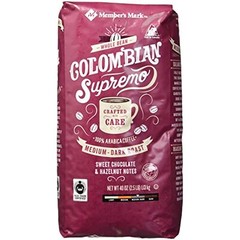 Member’s Mark Colombian Supremo Whole Bean Coffee (40 OZ), Sweet Chocolate &