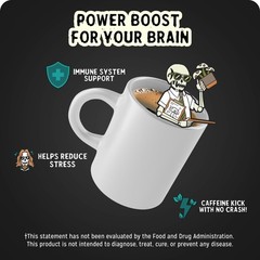 Bones Coffee Company Better Brain Mushroom – 10 Ounce (Pack of 1)