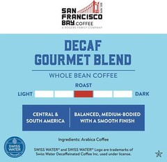 Whole Bean Coffee – DECAF Gourmet Blend 2lb Bag Medium Roast Swiss Water Proc…