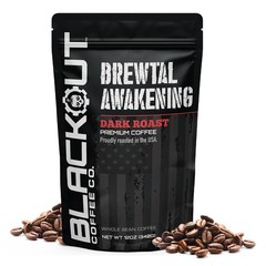 Blackout Coffee Brewtal Awakening Whole Bean Coffee – Dark Roast High Caffeine