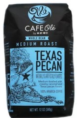 6 HEB Cafe Ole Whole Bean Or GRD Coffee,Texas Pecan & French Roast Dark Roast