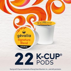 Gevalia Signature Blend Mild Roast K-Cup Coffee Pods, 22 7.6 Oz (Pack of 1)