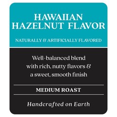 Medium Roast Whole Bean Coffee, Hawaiian Hazelnut Blend, 2 Lb