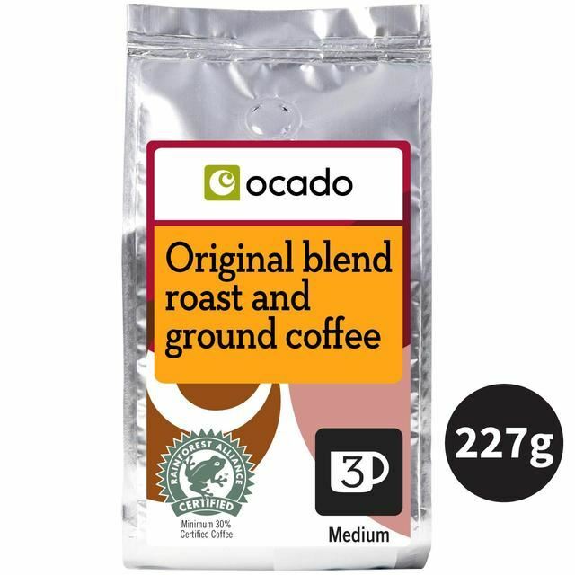 Ocado Original Blend Roast & Ground Coffee – 227g (0.5 lbs)