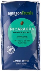 Medium Roast Nicaragua Coffee, 12 Oz Whole Bean