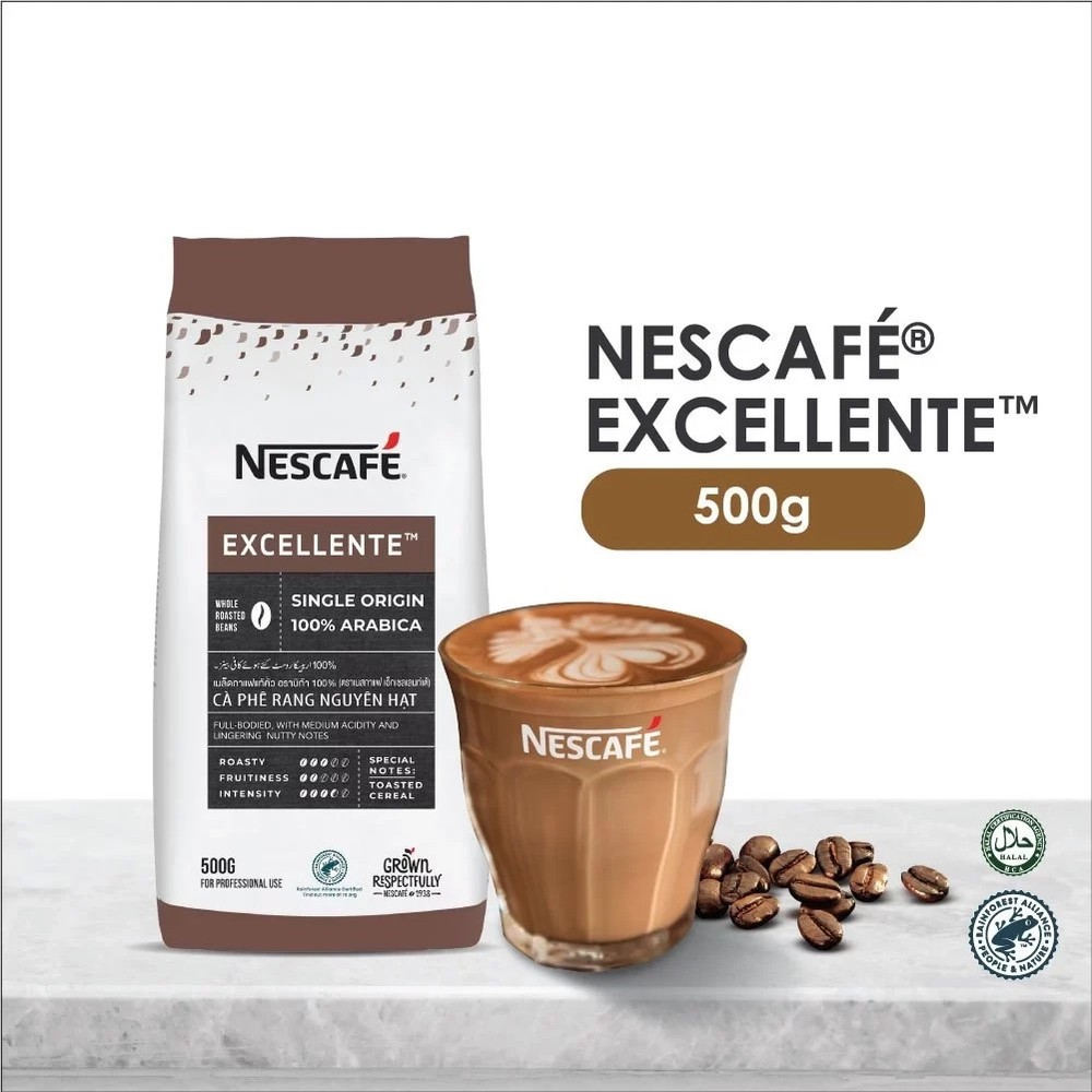 NESCAFE Excellente Whole Bean Coffee 100% Arabica Single Origin Vietnam 17.6oz