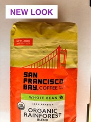 3 lbs, San Francisco Bay Organic Rainforest Blend Whole Bean Coffee,( 1361 g )