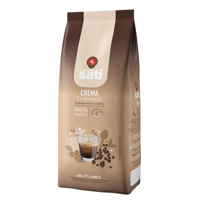 Sati CREMA CLASSIQUE – Coffee Beans 1000g / 1kg / 35.3oz