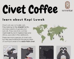 Coffe Luwak Liar Aceh Gayo Premium Roasted Beans 200g