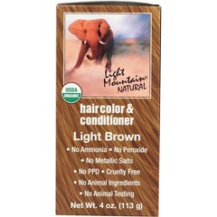 Light Mountain Natural Haircolor And Conditioner Brown 4 Oz 3 Pack