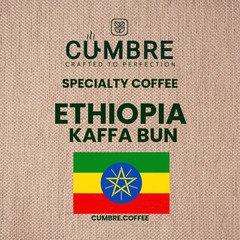 Ethiopia Natural Kaffa Bun – Specialty Organic – Single Origin – Med-Dark Roast