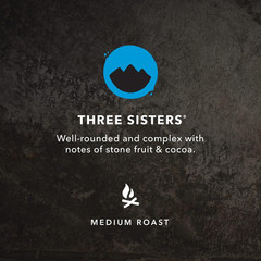 Coffee, Three Sisters, Medium Roast, Whole Bean, 10 Oz