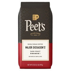 Peet’s Coffee Major Dickason’s Blend Dark Roast Whole Bean 2 lb Exp 03/27