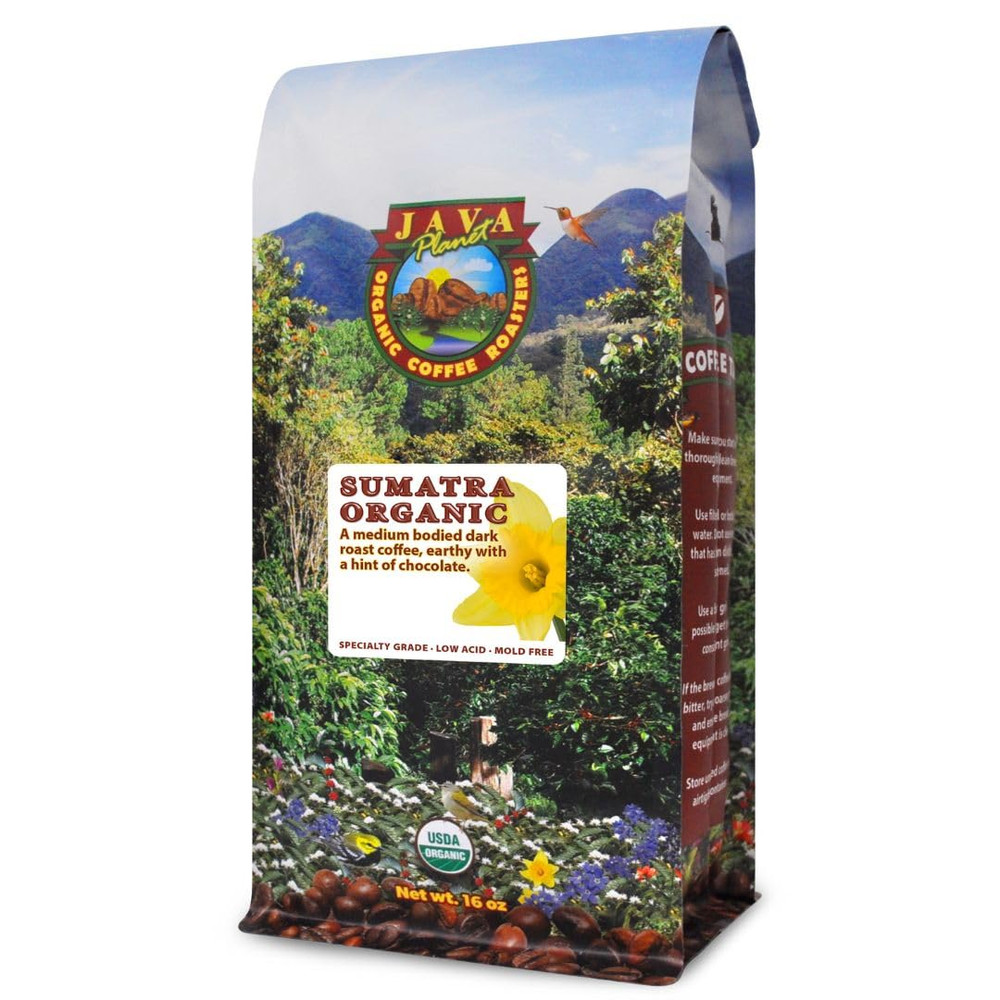 Low Acid Organic Coffee – Whole Bean, Mold-Free & Stomach Friendly by , Sumatran