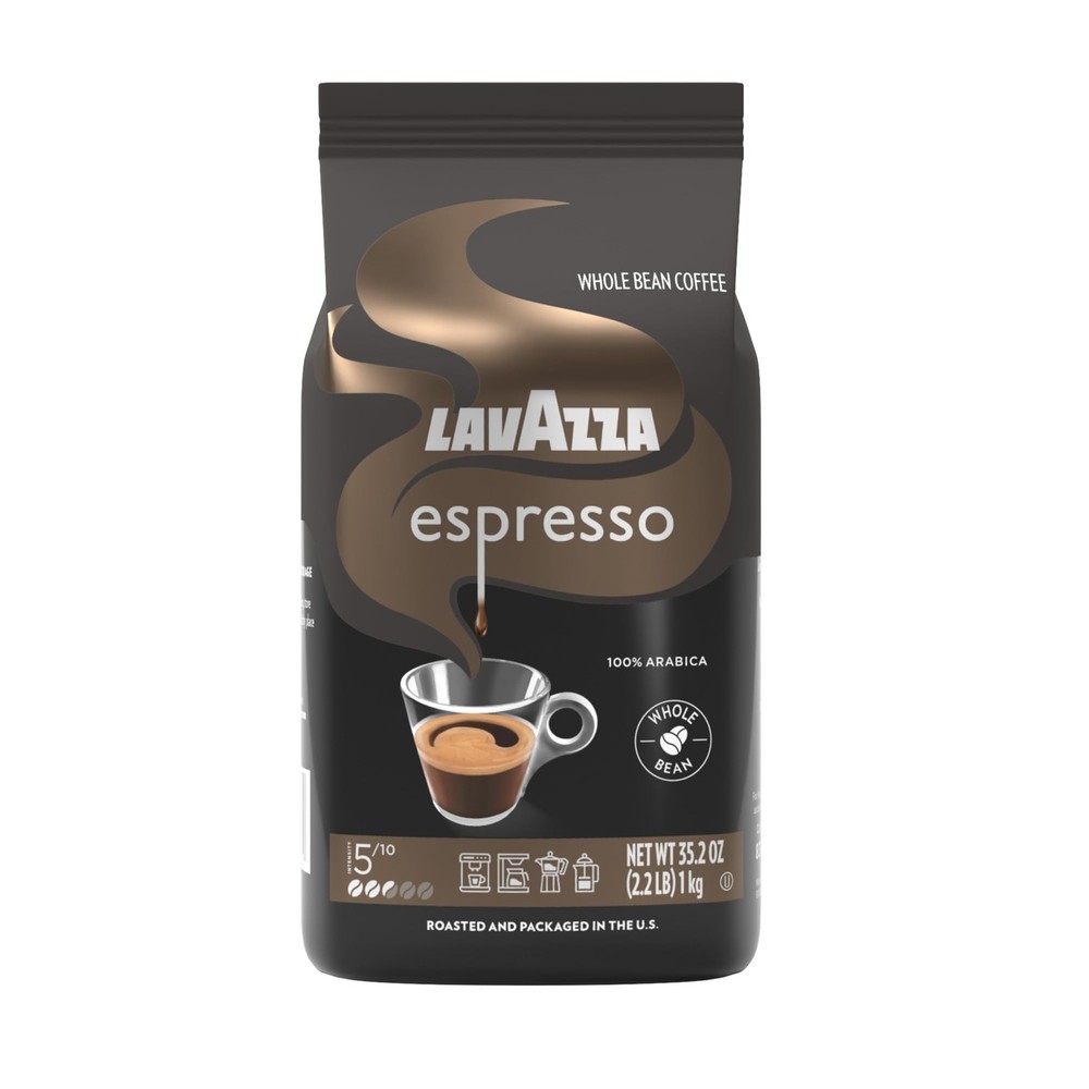 Lavazza Espresso Whole Bean Coffee, Medium 35.2 Ounce (Pack of 1), May Vary