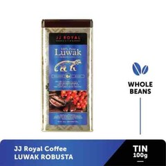 Luwak Roasted Coffee Beans – Indonesia JJ Royal Coffee Luwak Robusta 100g