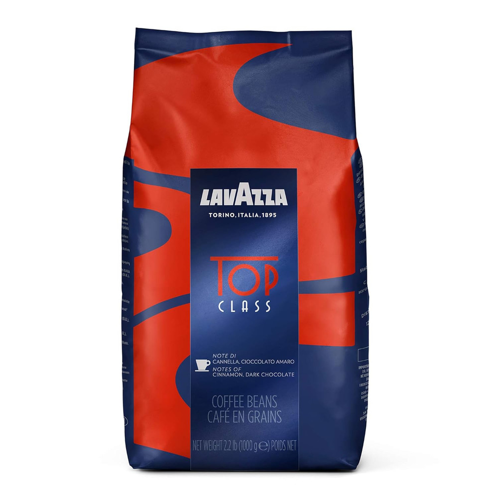 Lavazza Top Class Whole Bean Coffee Blend Medium Espresso Roast Bag 2.2 Pound