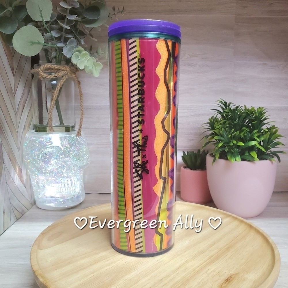 🌈NEW🖤 Starbucks X Shae Anthony 2024 Neon Multicolor Target Hot Cup Tumbler