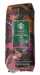 Starbucks Decaf Espresso Dark Roast Whole Bean Coffee 1lb / 16oz Exp 2/16/26