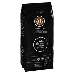 Kicking Horse Organic Fairtrade Dark Roast Whole Bean Coffee, Grizzly Claw