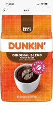 Dunkin Original Blend Medium Roast Whole Bean Coffee 3 Pack 18oz. 1LB 2 OZ EA
