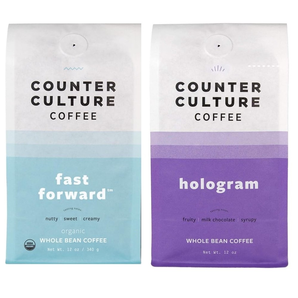 2 PCS Counter Culture Coffee Roast Packs Medium Roast Whole Bean Ground Blend