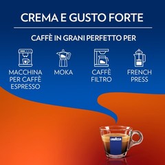 Lavazza Espresso Crema e Gusto Whole Beans 1kg Rich Creamy Flavor Italy