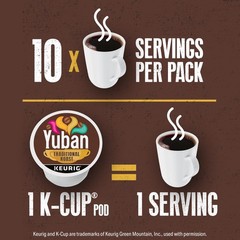 Yuban Traditional Roast Medium K-Cup Coffee Pods, 10 Count