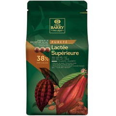Cacao Barry Purete Lactee Superieure Milk Chocolate Pistoles 11 lb