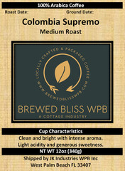 Roasted on Demand Coffee: Colombia Supremo