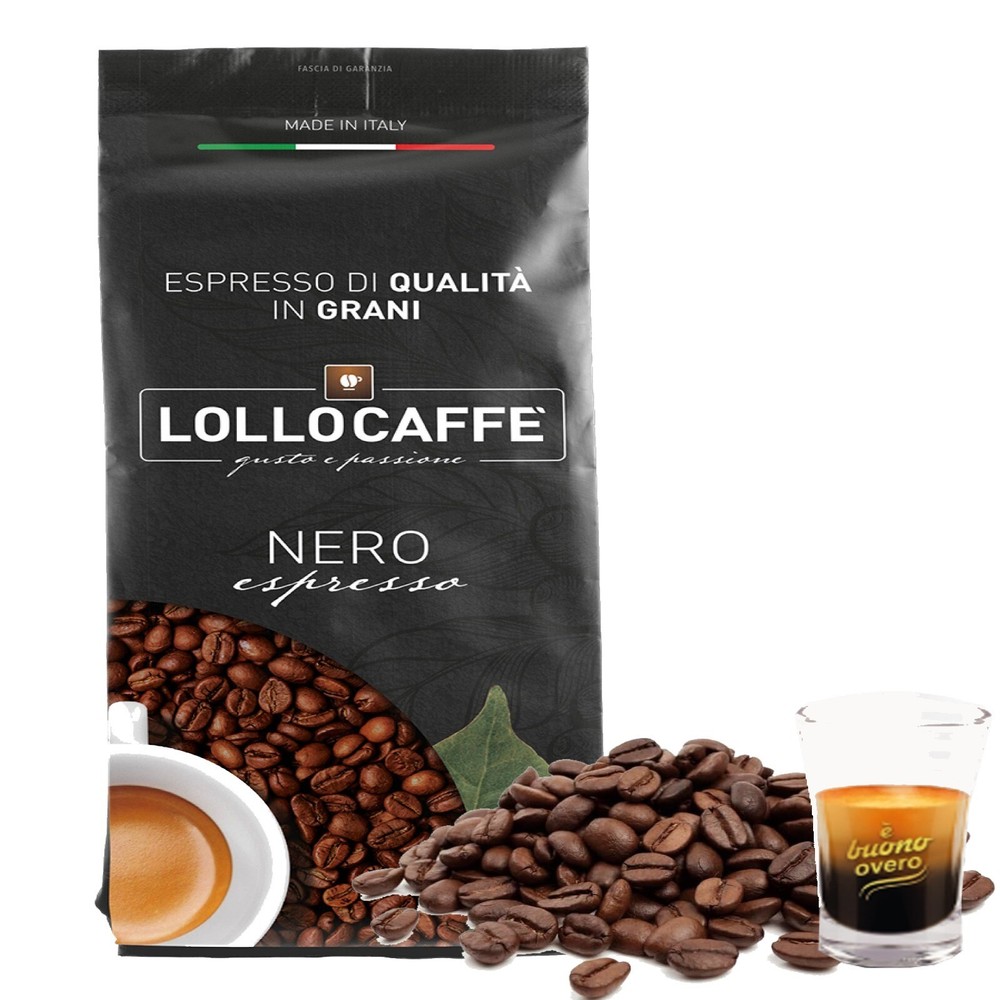 Coffee Lollo Beans Passion Line Black Blend Passion 1kg Bean Envelopes