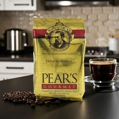 Pear’s French Vanilla Ground Coffee | 8 oz | Brenmar
