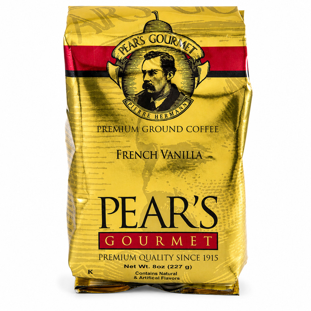 Pear’s French Vanilla Ground Coffee | 8 oz | Brenmar