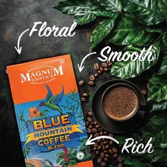 Coffee Blue Mountain Blend Whole Bean Coffee Medium-Light Roast Arabica Beans