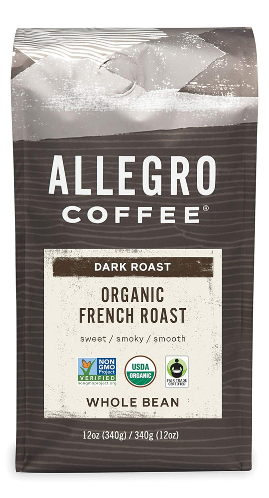 Organic French Roast Whole Bean Coffee, 12 Oz