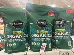 AiWaWa CA, Zavida Organica PREMIUM Whole Bean Organic Coffee 907 g/ 2 LB