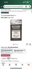 Allegro Organic Italian Roast ☕