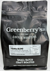 Greenberry’s Coffee Co. – Vienna Blend Whole Bean 100% Arabica Dark Roast – 2 lb