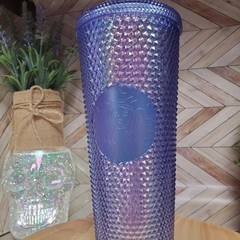 NEW Starbucks Disneyland Resort Purple Iridescent Studded Tumbler Venti 24oz 💫