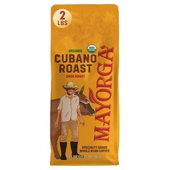 Mayorga Decaf Coffee 2lb Dark Roast Organic Whole Beans