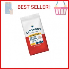 Cameron’s Coffee Roasted Whole Bean Coffee, Flavored, Toasted Southern Pecan, 32