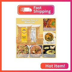 Rani Mixed Dal (Chana Dal, Moong Dal, Toor Dal, Masoor Dal, Urad Dal) 64oz (4lbs