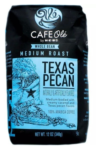 CAFE Olé by H‑E‑B Texas Pecan Medium Roast Whole Bean Coffee 12 oz
