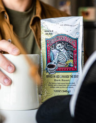 Raven’s Brew Deadman’s Reach High Caffeine Dark Roast Whole Bean Coffee 5Lb