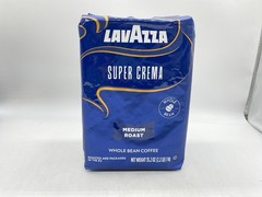 LavAzza Super Crema Medium Roast Whole Bean Coffee 2.2lb Bag